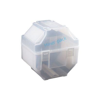 acheter 8 pouces boîte de cassette de gaufre verticale semi-transparent matériau PP boîte de stockage de gaufre conforme à la SGS online manufacture