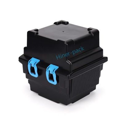 acheter 6 pouces 150 mm Noir ESD Wafer Boîte de stockage Porteur pour le transport sécurisé online manufacture