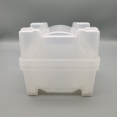 acheter 6 pouces 150 mm Wafer Boîte d'expédition PP Base Couvercle Cassette Ensemble de couleur transparente Avec une grande compatibilité online manufacture